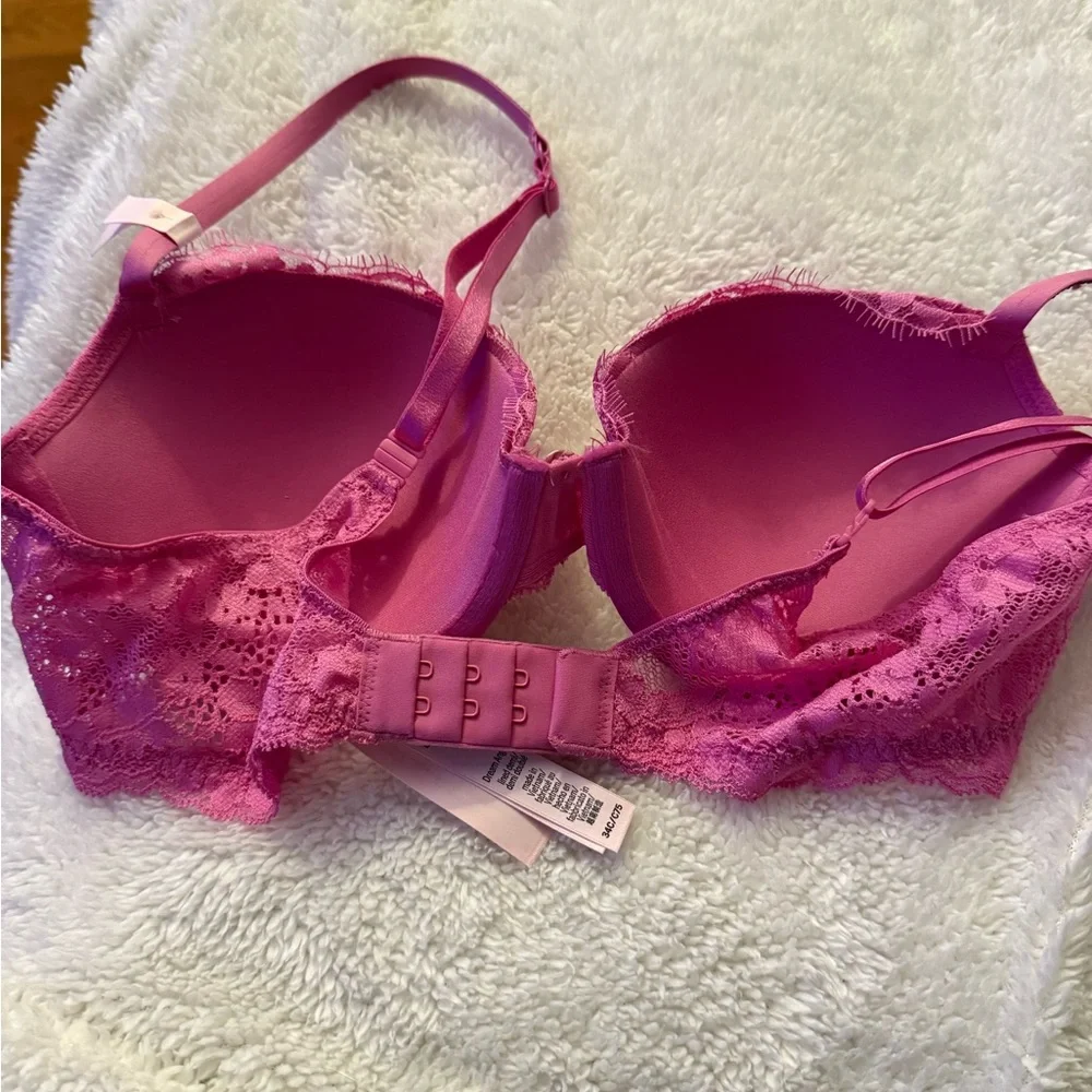 Victoria's Secret Dream Angels Twinkle Strap Lace Demi Bra 34C NWT‎